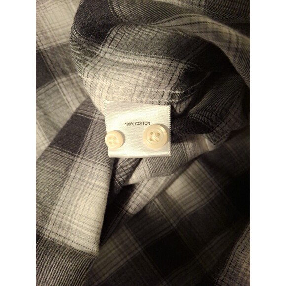 Peter Millar Shirt Men's XXL Black Gray Plaid Casual Golf Clubhouse Party EUC - Picture 6 of 7